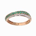 золотые кольца с драгоценными камнями 17097581